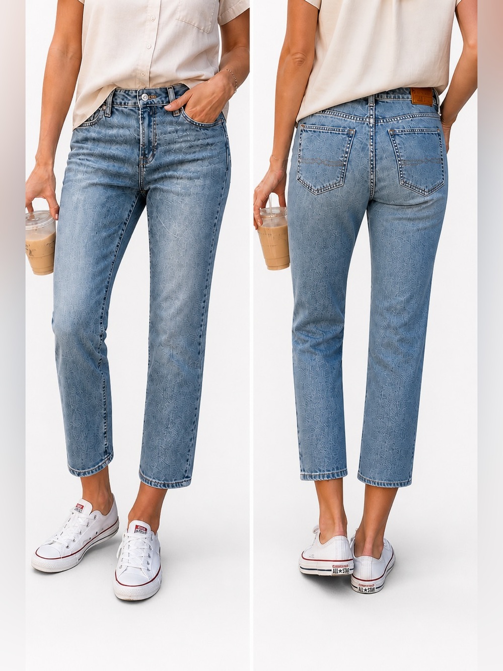 Lucky Brand Sweet Crop Jeans - Light-Wash Mid-Rise Straight Leg - Size 2/26